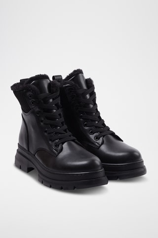 Botines forrados - Negro