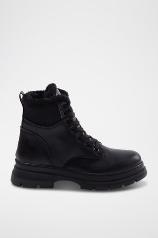 Botines forrados - Negro