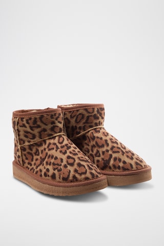 Botines de nobuk forrados - Marrón