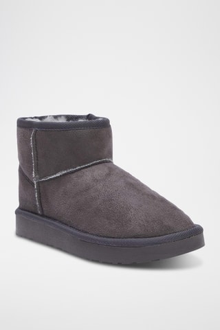 Botines de nobuk forrados - Gris