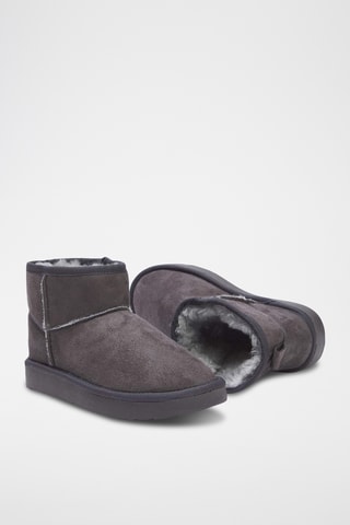 Botines de nobuk forrados - Gris