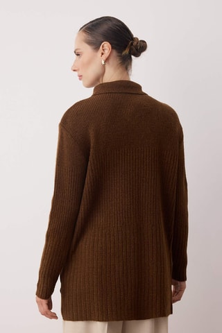 Cárdigan largo - Marrón