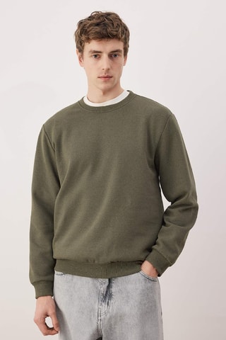 3 sudaderas regular fit - Negro y caqui