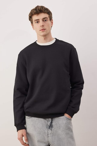 3 sudaderas regular fit - Negro y caqui