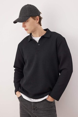Sudadera relaxed - Negro