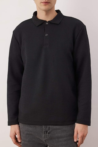 Sudadera relaxed - Negro