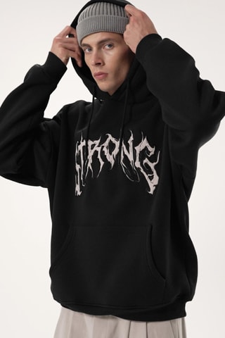 Sudadera oversize - Negro