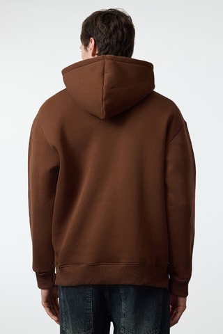 Sudadera oversize - Marrón