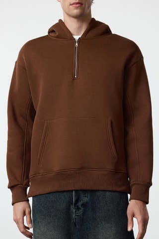 Sudadera oversize - Marrón