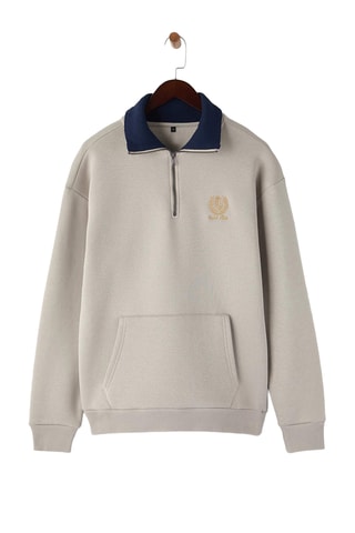 Sudadera oversize - Beige