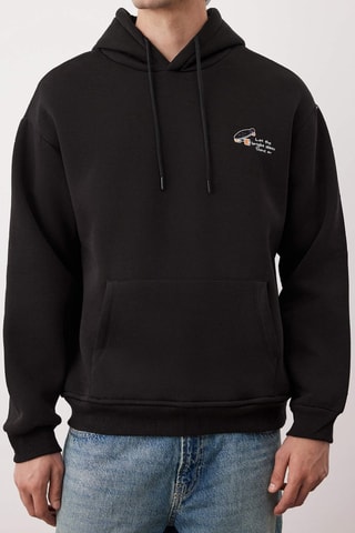 Sudadera oversize - Negro