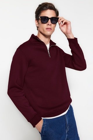 Sudadera regular fit - Burdeos