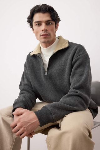 Sudadera oversize - Antracita