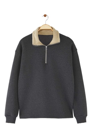 Sudadera oversize - Antracita