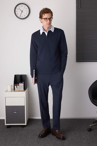 Sudadera oversize - Azul marino