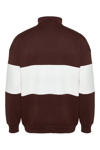 Sudadera oversize - Marrón