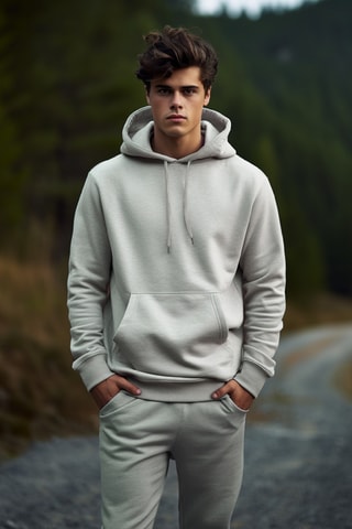 Sudadera regular fit - Gris claro