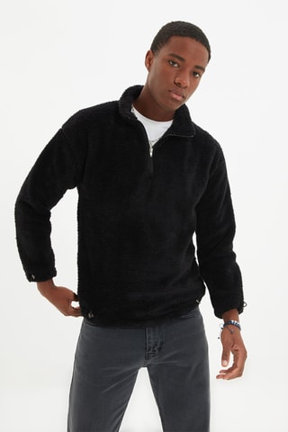 Sudadera regular fit - Negro
