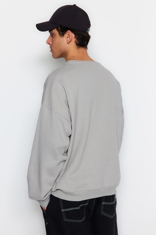 Sudadera oversize - Gris