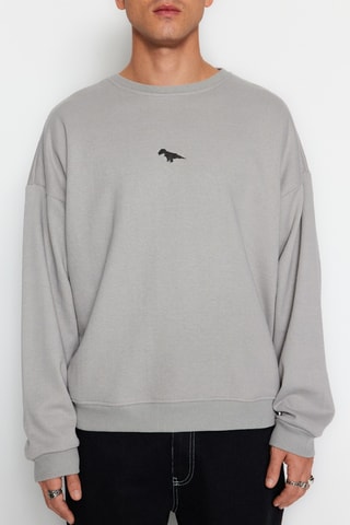 Sudadera oversize - Gris