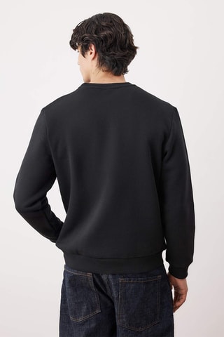 Sudadera regular fit - Negro