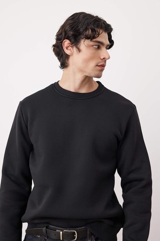 Sudadera regular fit - Negro