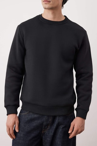 Sudadera regular fit - Negro