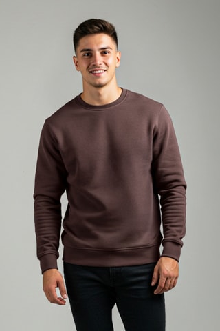 Sudadera regular fit - Marrón