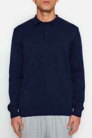 Jersey regular fit - Azul marino