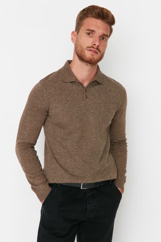 Jersey slim fit - Topo jaspeado