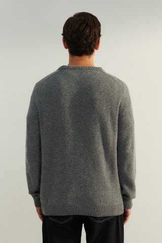 Jersey de lana - Gris jaspeado