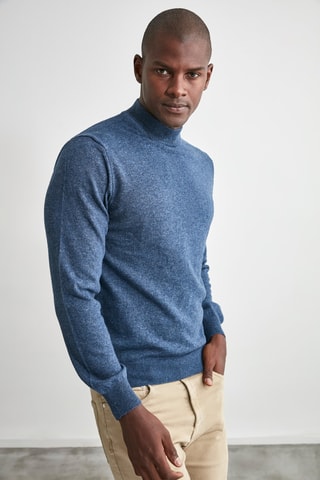 Jersey slim fit - Índigo