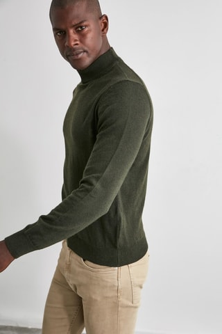 Jersey slim fit - Caqui