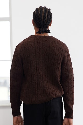 Jersey regular fit - Marrón