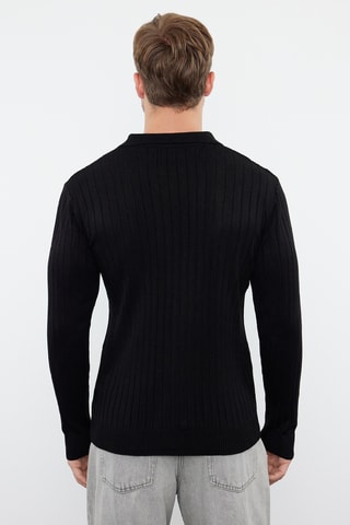 Jersey slim fit - Negro