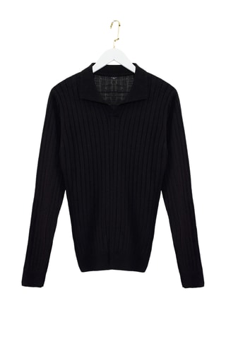 Jersey slim fit - Negro