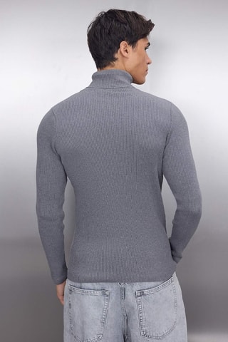 Jersey slim fit - Gris