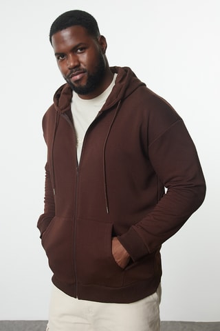 Sudadera oversize - Marrón