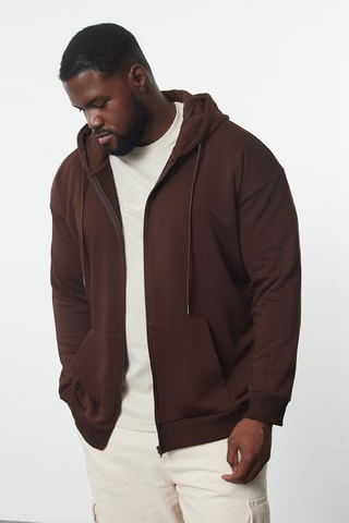 Sudadera oversize - Marrón