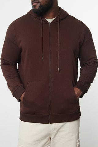 Sudadera oversize - Marrón