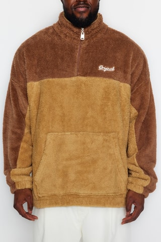 Sudadera oversize - Camel