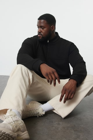 Sudadera oversize - Negro