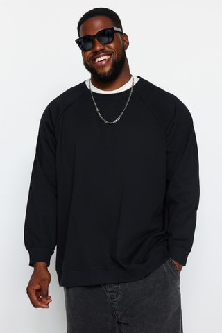 Sudadera oversize - Negro