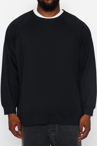 Sudadera oversize - Negro