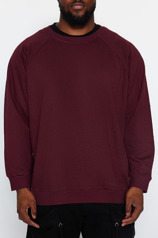 Sudadera oversize - Burdeos