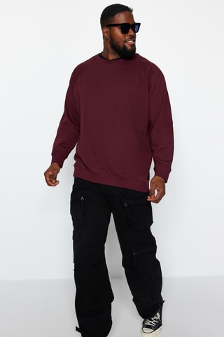 Sudadera oversize - Burdeos