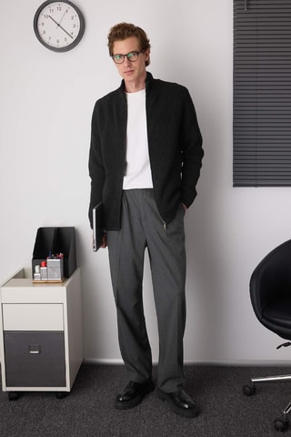 Cárdigan regular fit - Negro