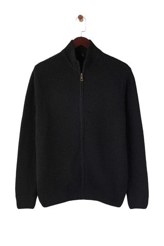 Cárdigan regular fit - Negro