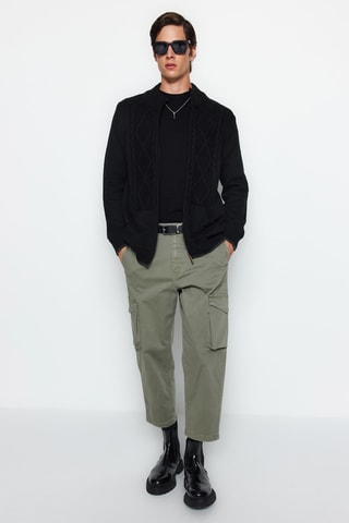 Cárdigan slim fit - Negro