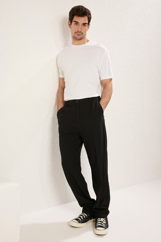 Pantalón wide leg - Negro